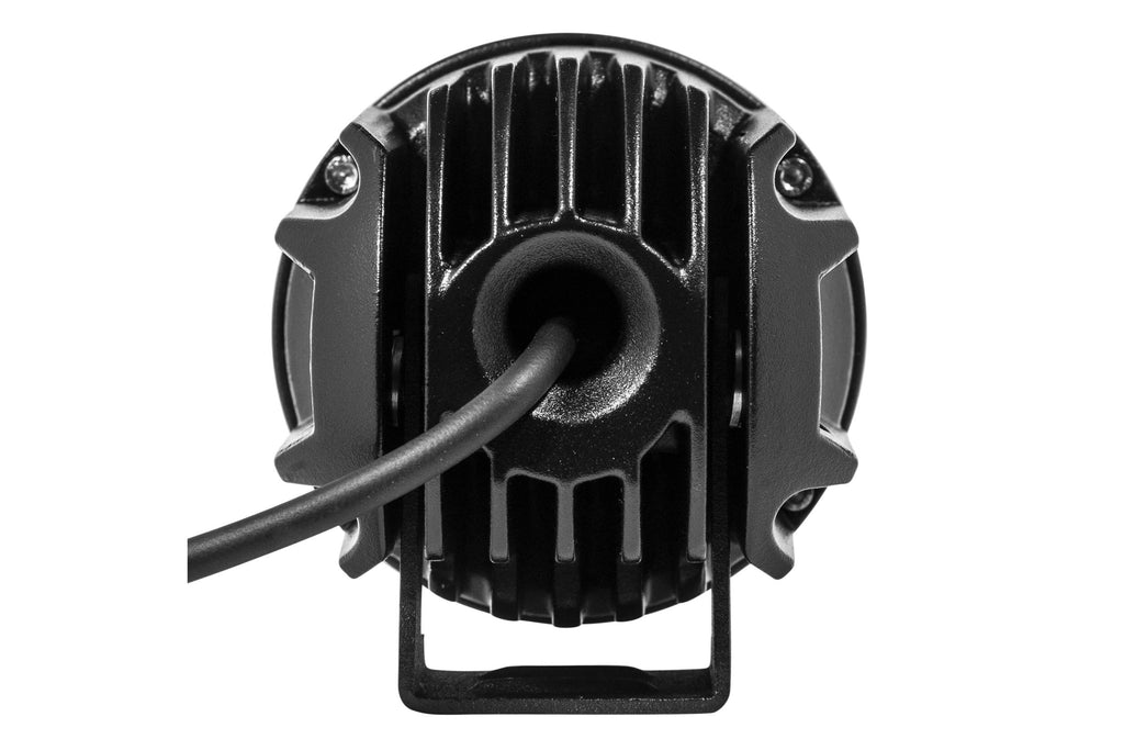 Pro Comp S4-R LED Pods: 2x2 Round / 20W / White / Spot Beam