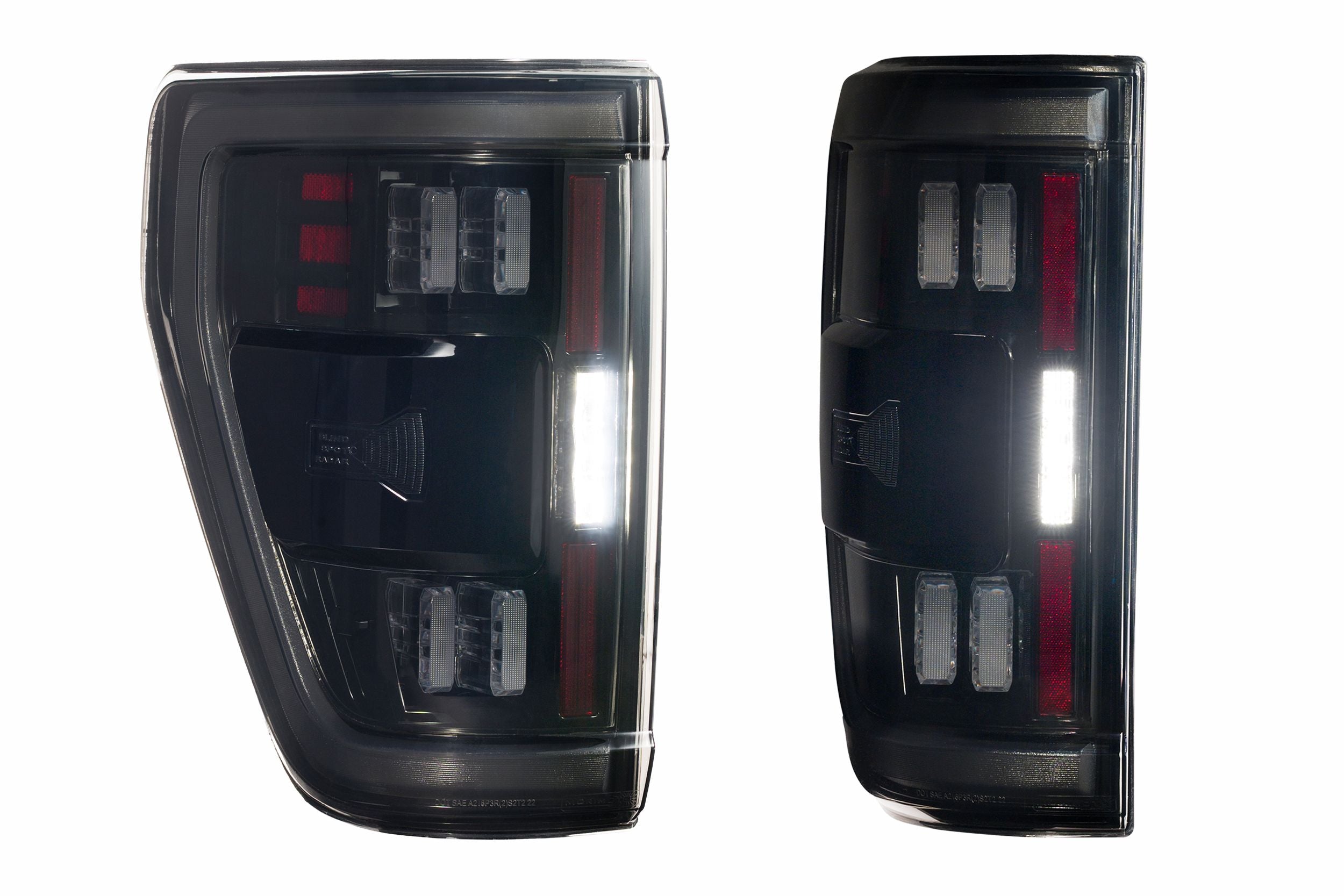 XB LED Tail Lights: Ford F-150 (21-23 / Smoked Lens / Set)