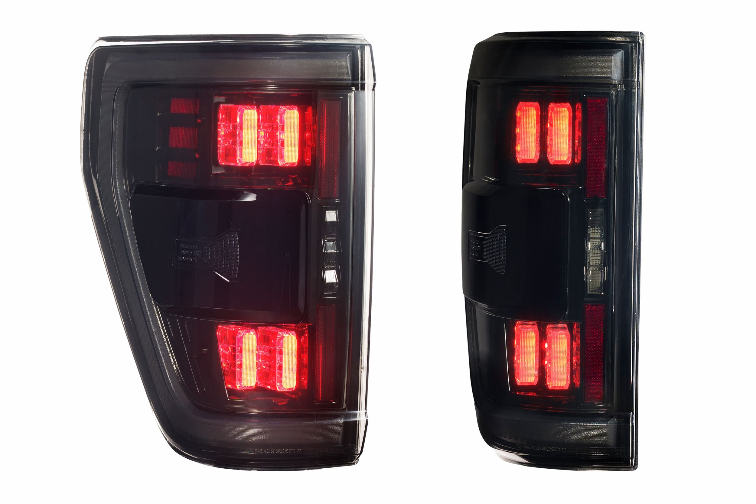 XB LED Tail Lights: Ford F-150 (21-23 / Smoked Lens / Set)
