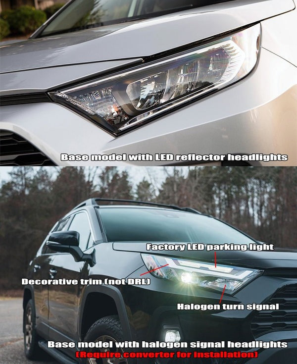 ARex Nova LED Headlights: Toyota Rav4 Low Trim (19-23) - Alpha-Black (Set)