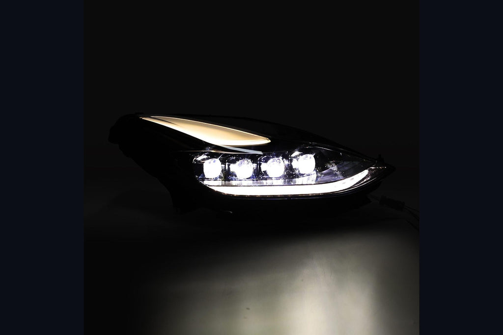 ARex Nova LED Headlights: Tesla Model 3/Y - Alpha-Black (Set)