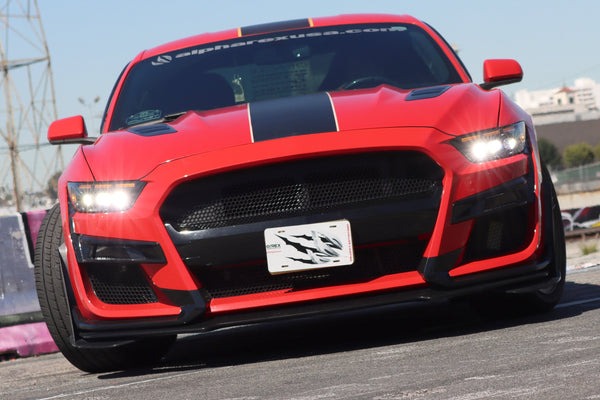ARex Nova Mk2 LED Headlights: 15-17 Mustang / 18-20 Shelby - Alpha-Black (Set)