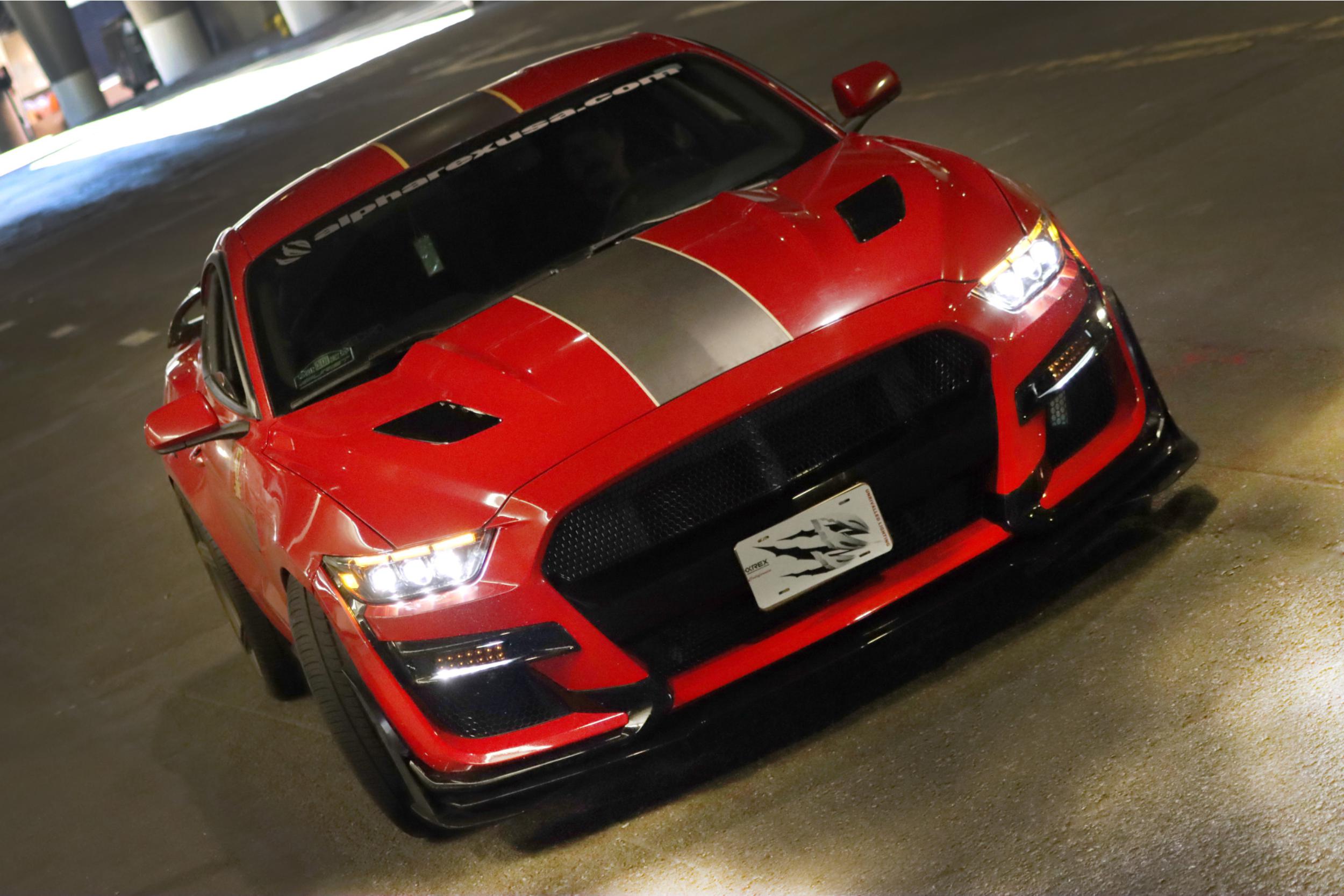 ARex Nova Mk2 LED Headlights: 15-17 Mustang / 18-20 Shelby - Black (Set)