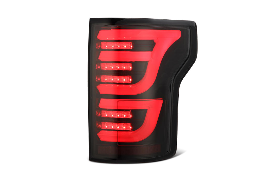 ARex Luxx LED Tail Lights: Ford F-150 (15-20) - Black/Red (Set)