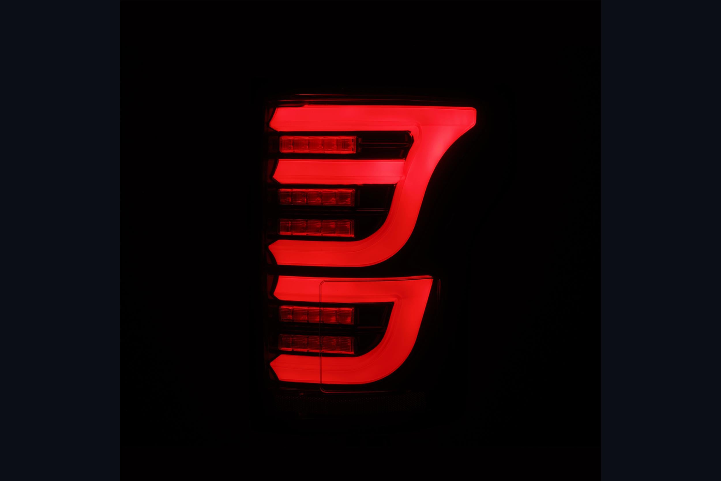 ARex Luxx LED Tail Lights: Ford F-150 (15-20) - Black/Red (Set)