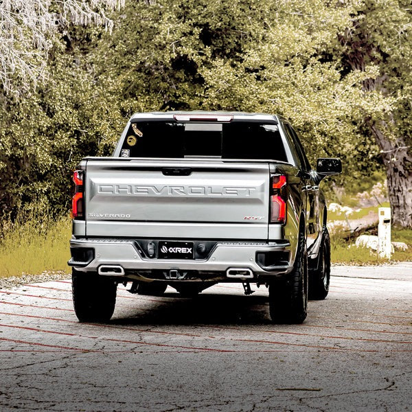 AlphaRex (LUXX-Series) 2019-2024 Chevrolet Silverado LED Tail Lights - Black Red