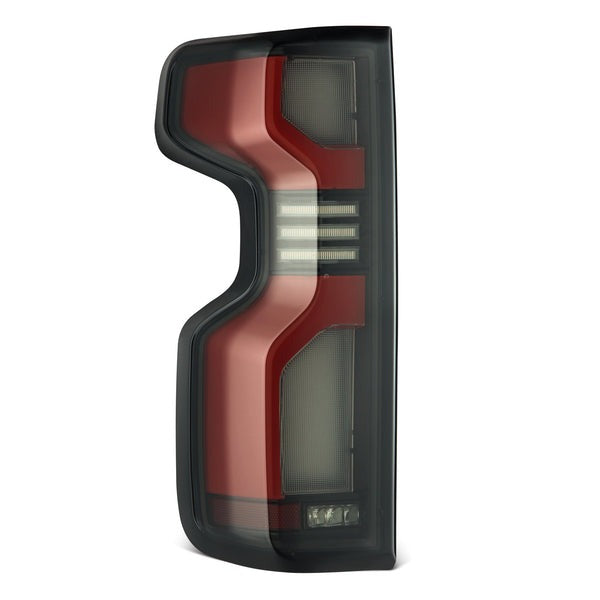 AlphaRex (LUXX-Series) 2019-2024 Chevrolet Silverado LED Tail Lights - Black Red