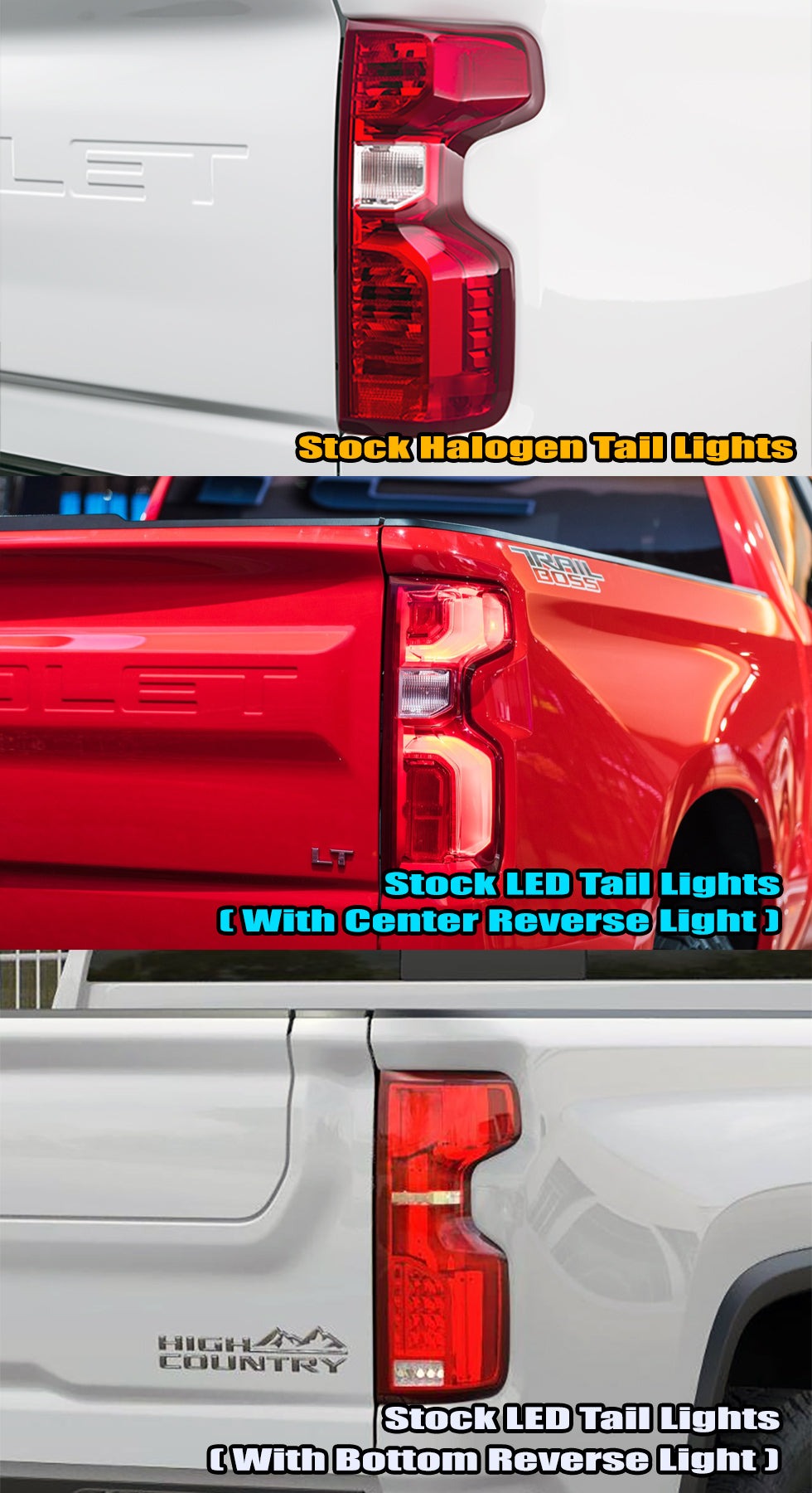 AlphaRex (LUXX-Series) 2019-2024 Chevrolet Silverado LED Tail Lights - Black