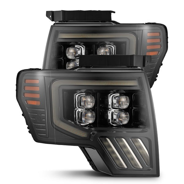 AlphaRex NOVA-Series MKII (09-14) Ford F-150 LED Headlights - Alpha-Black