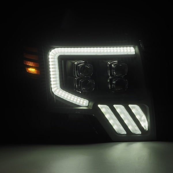AlphaRex NOVA-Series MKII (09-14) Ford F-150 LED Headlights - Alpha-Black