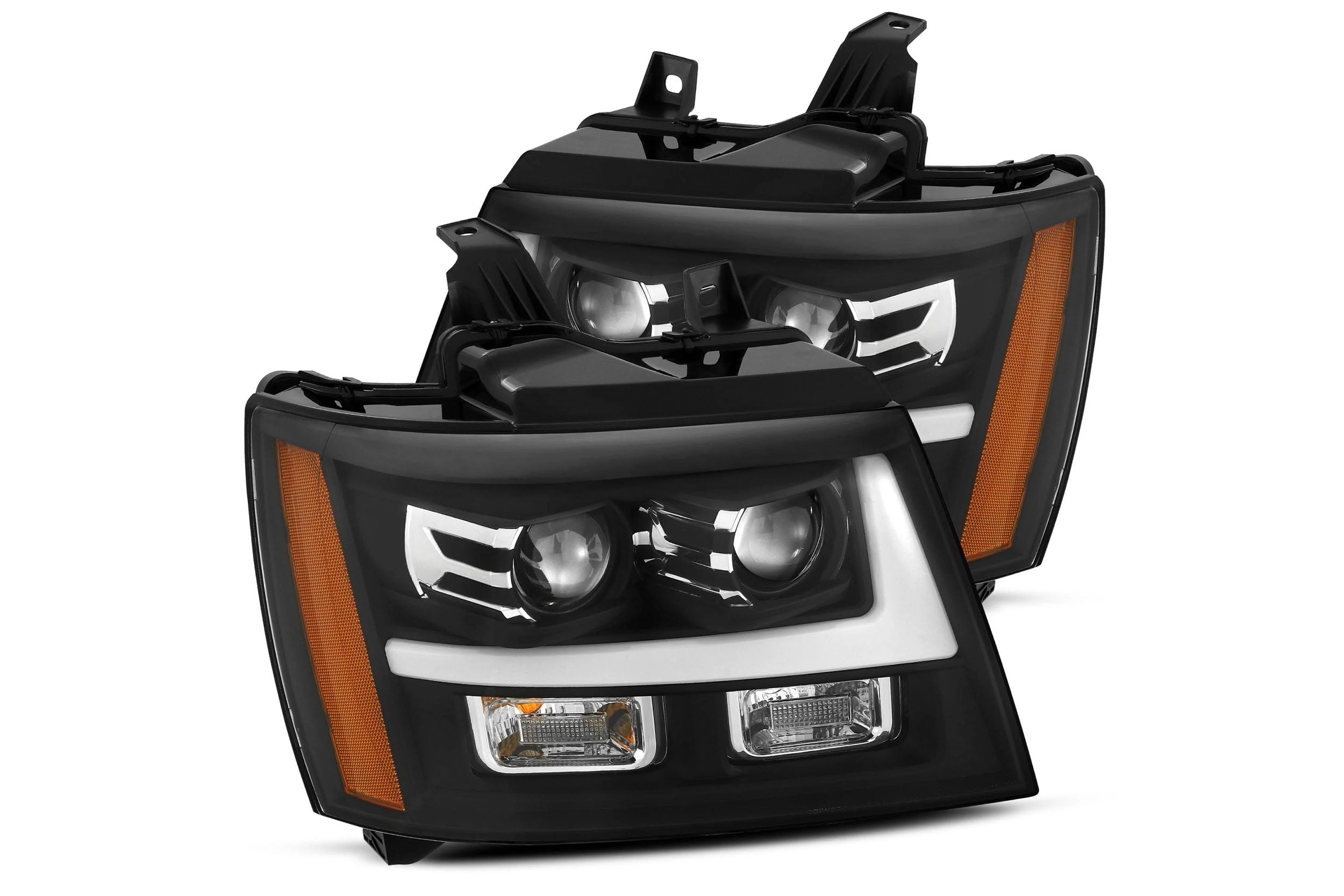 AlphaRex (PRO-Series) 2007-2014 Chevy Tahoe G2 Halogen Projector Headlights - Black