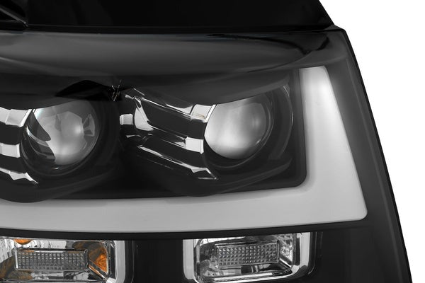 AlphaRex (LUXX-Series) 2007-2014 Chevy Tahoe G2 LED Projector Headlights - Black