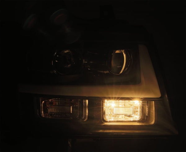 AlphaRex (PRO-Series) 2007-2014 Chevy Tahoe G2 Halogen Projector Headlights - Chrome
