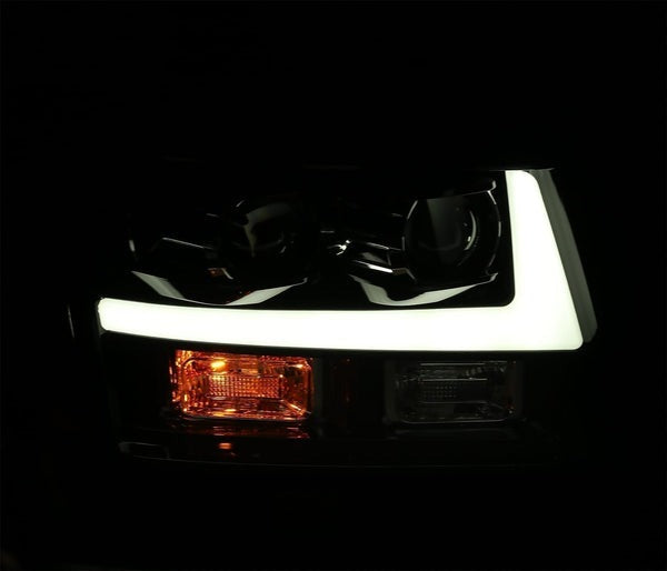 AlphaRex (PRO-Series) 2007-2014 Chevy Tahoe G2 Halogen Projector Headlights - Chrome