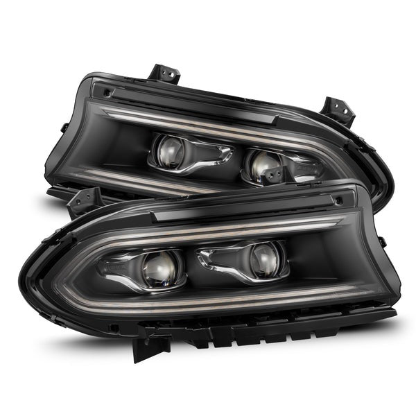 AlphaRex (LUXX-Series) 2016-2023 Dodge Charger LED Projector Headlights - Black