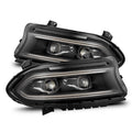 AlphaRex (LUXX-Series) 2016-2023 Dodge Charger LED Projector Headlights - Black