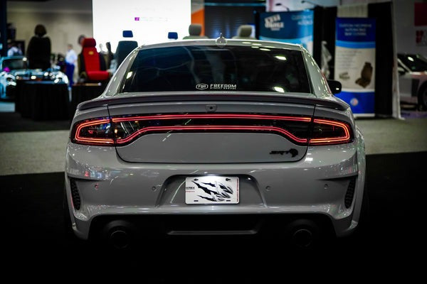 AlphaRex (NOVA-Series) 2015-2023 Dodge Charger Prismatic LED Tail Lights - Smoke