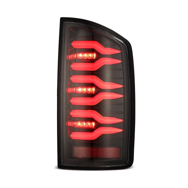 AlphaRex (LUXX-Series) 2007-2008 Dodge Ram LED Tail Lights - Alpha-Black