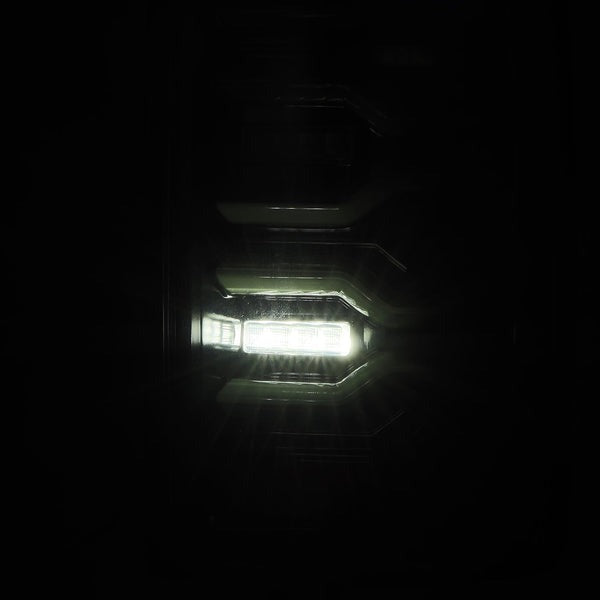 AlphaRex (LUXX-Series) 2007-2008 Dodge Ram LED Tail Lights - Alpha-Black