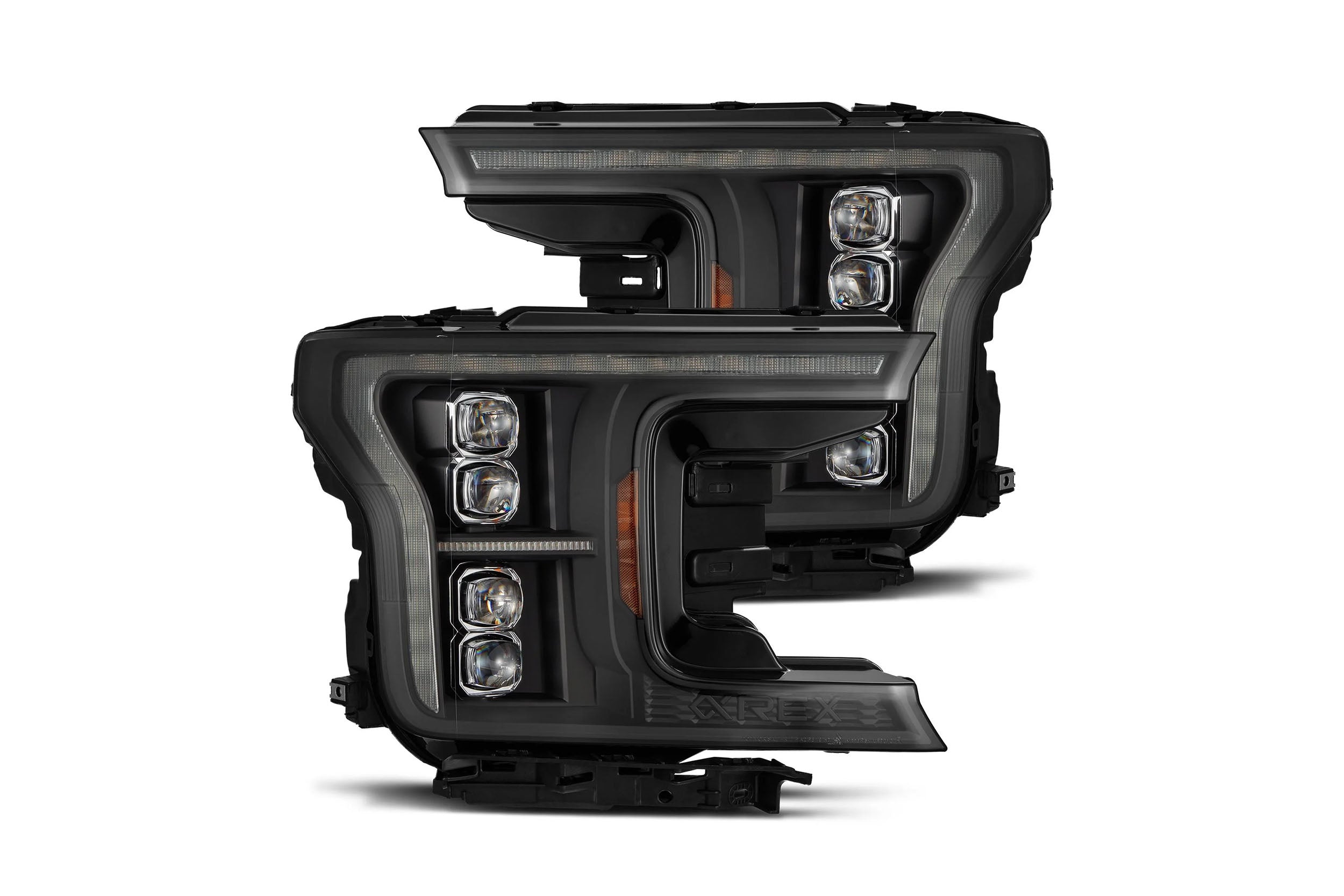 AlphaRex (Nova-Series) 2018-2020 Ford F150 (14th Gen MK2 Style) LED Projector Headlights Black