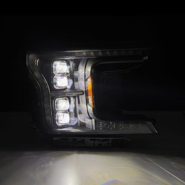 AlphaRex (Nova-Series) 2018-2020 Ford F150 (14th Gen MK2 Style) LED Projector Headlights Black