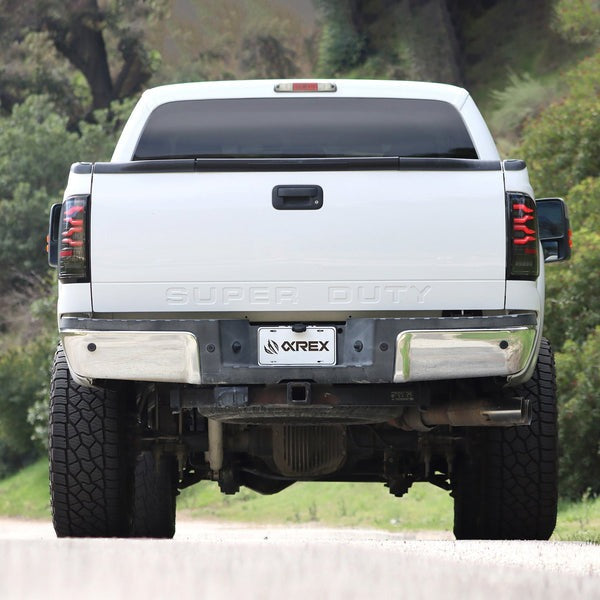 AlphaRex (LUXX-Series) 1997-2003 Ford F150 / 1999-2016 Super Duty LED Tail Lights - Alpha-Black