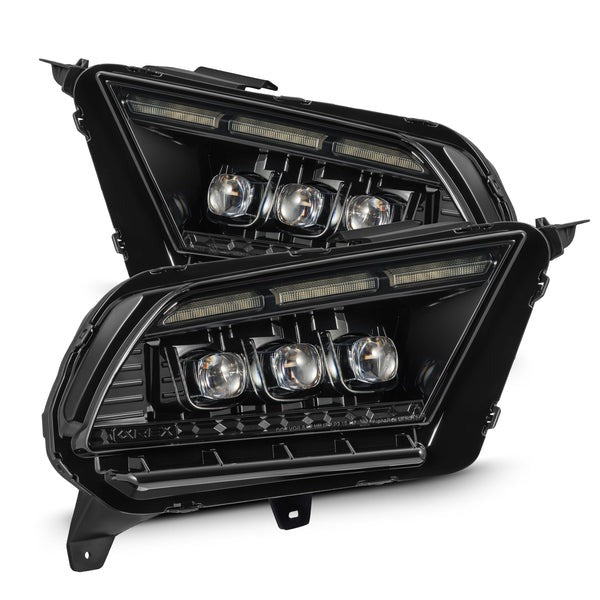 AlphaRex (NOVA-Series) 2010-2012 Ford Mustang Projector Headlights - Alpha-Black