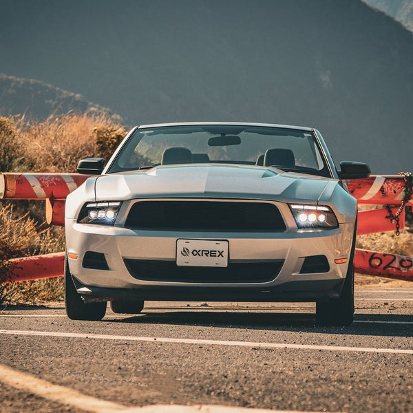 AlphaRex (NOVA-Series) 2010-2012 Ford Mustang Projector Headlights - Alpha-Black
