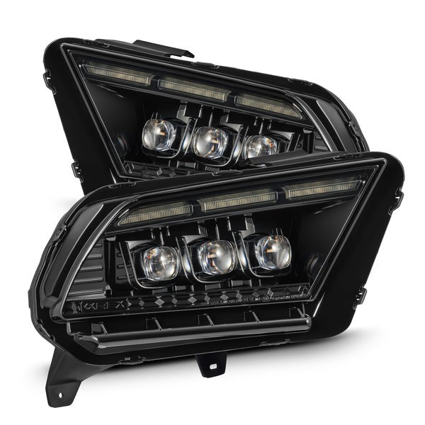 AlphaRex (NOVA-Series) 2013-2014 Ford Mustang Projector Headlights - Alpha-Black