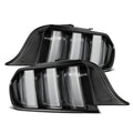 AlphaRex (NOVA-Series) 2015-2023 Ford Mustang Prismatic LED Tail Lights - Black Clear