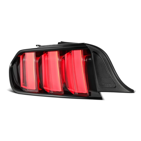 AlphaRex (NOVA-Series) 2015-2023 Ford Mustang Prismatic LED Tail Lights - Black Clear