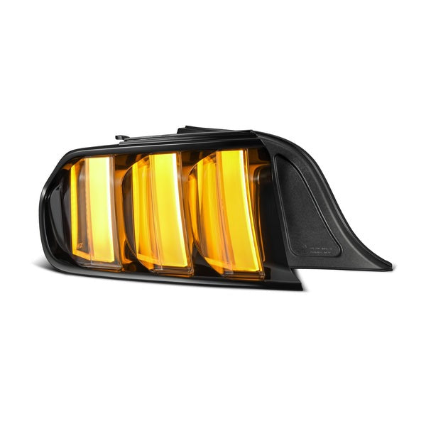 AlphaRex (NOVA-Series) 2015-2023 Ford Mustang Prismatic LED Tail Lights - Black Clear