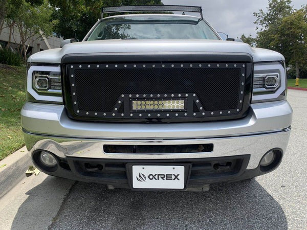 AlphaRex (LUXX-Series) 2007-2013 GMC Sierra LED Projector Headlights - Jet Black