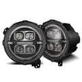 AlphaRex (NOVA-Series) 2018-2023 Jeep Wrangler JL/Gladiator JT Projector Headlights - Black