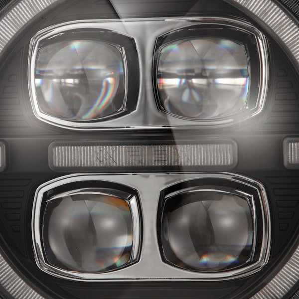 AlphaRex (NOVA-Series) 2018-2023 Jeep Wrangler JL/Gladiator JT Projector Headlights - Black