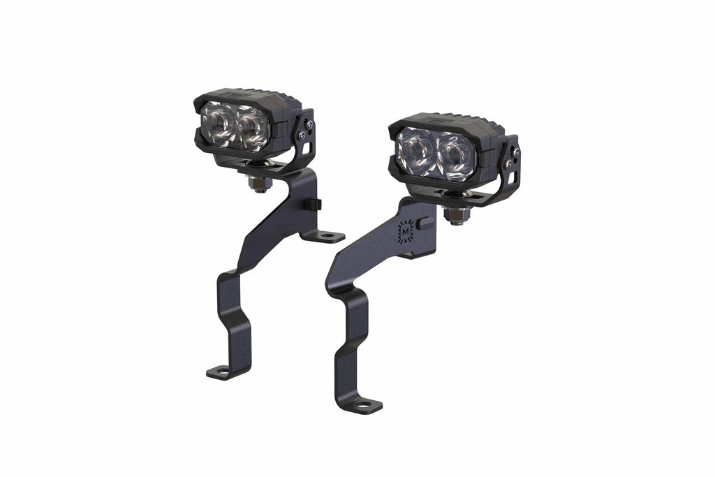 Morimoto 2Banger Ditch Light Kit: 23-27 Super Duty (NCS Yellow SAE Wide Beam)
