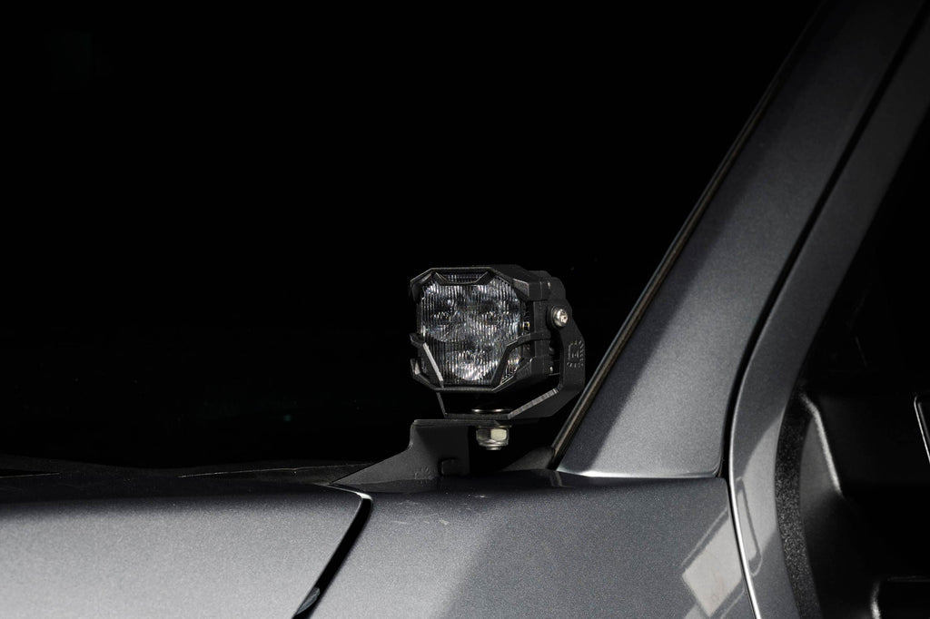 Morimoto 4Banger Ditch Light Kit: 23-27 Super Duty (HXB Yellow Combo Beam)