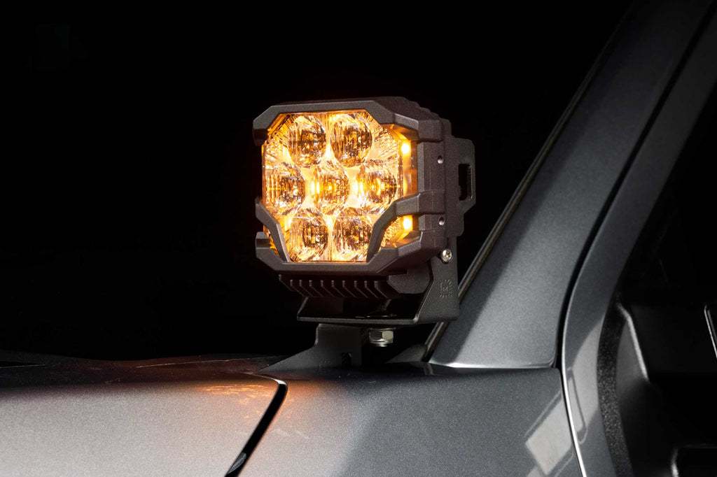 Morimoto BigBanger Ditch Light Kit: 23-27 Super Duty (NCS Yellow Combo Beam)