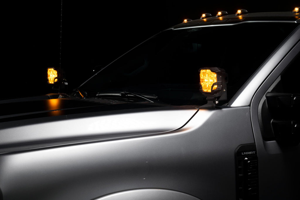Morimoto BigBanger Ditch Light Kit: 23-27 Super Duty (HXB Yellow Combo Beam)