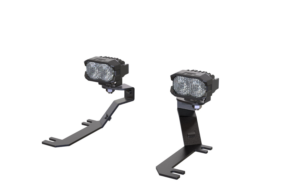 Morimoto 2Banger Ditch Light Kit: 19-24 Sierra 1500 (HXB White Flood Beam)