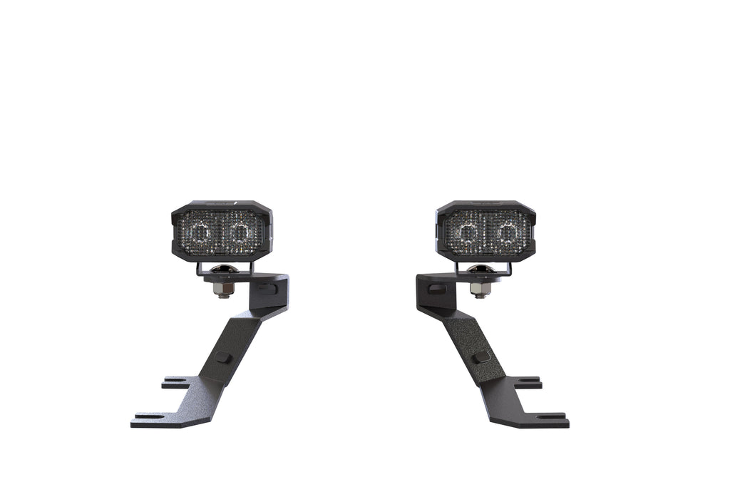 Morimoto 2Banger Ditch Light Kit: 19-24 Sierra 1500 (HXB White Combo Beam)