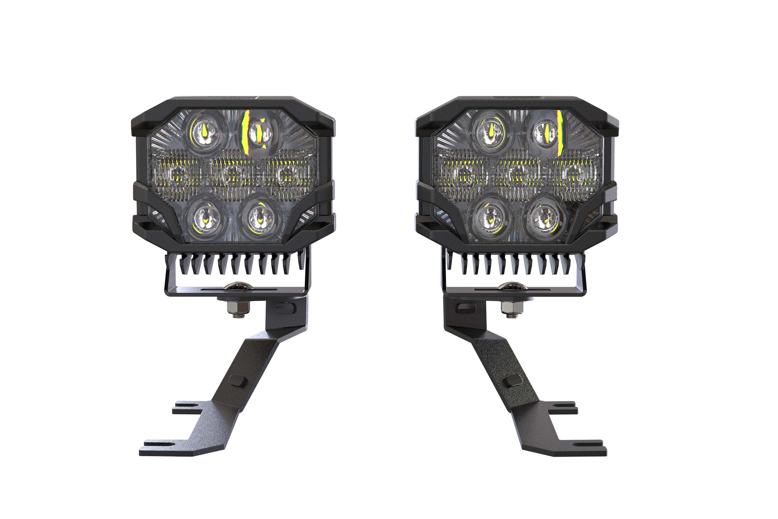 Morimoto BigBanger Ditch Light Kit: 19-24 Sierra 1500 (NCS White Spot Beam)