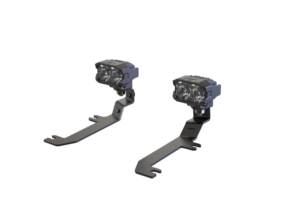 Morimoto 2Banger Ditch Light Kit: 20-24 Silverado HD (NCS White SAE Wide Beam)