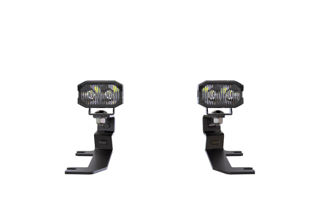 Morimoto 2Banger Ditch Light Kit: 20-24 Silverado HD (HXB Yellow Combo Beam)