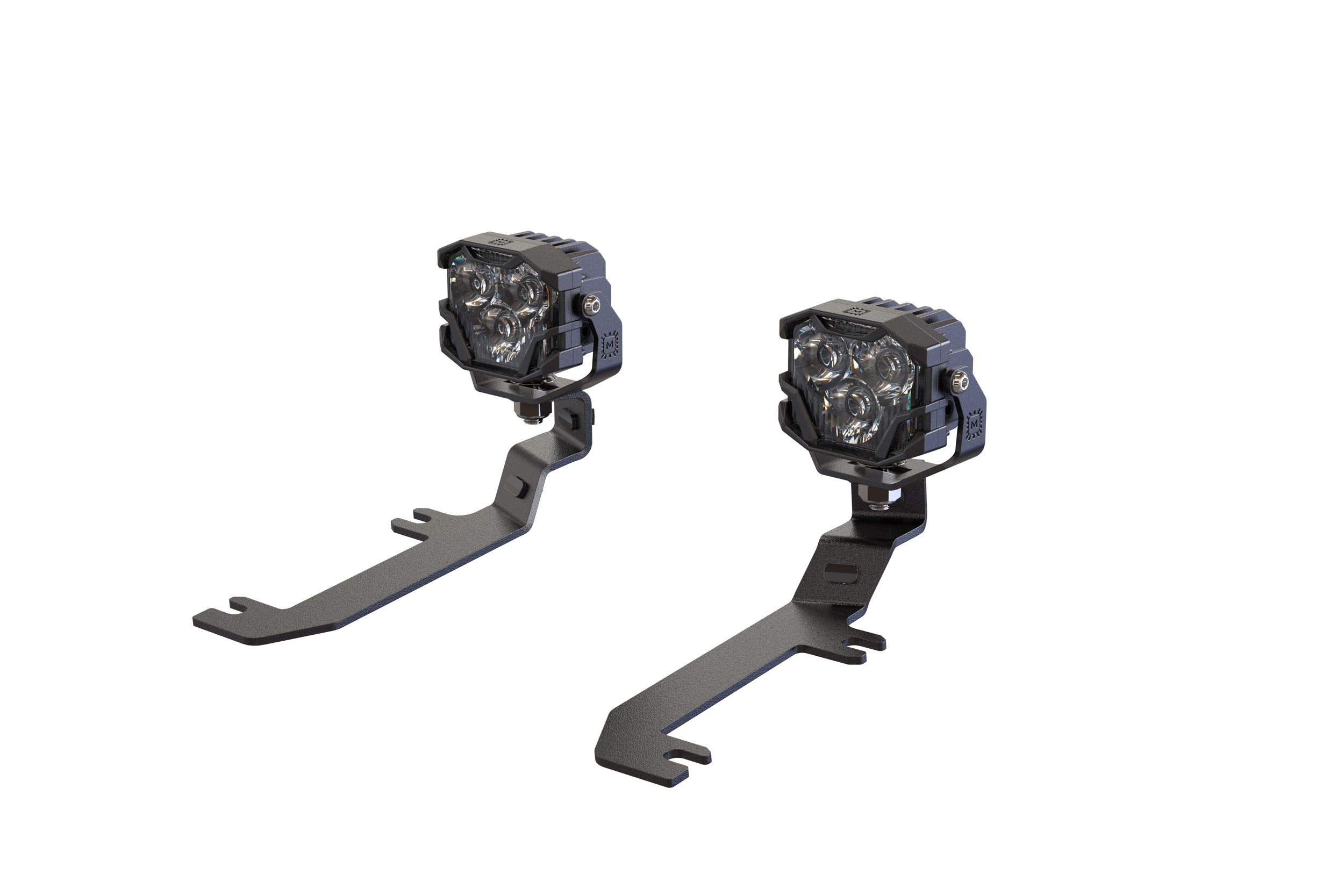 Morimoto 4Banger Ditch Light Kit: 20-24 Silverado HD (NCS White Flood Beam)