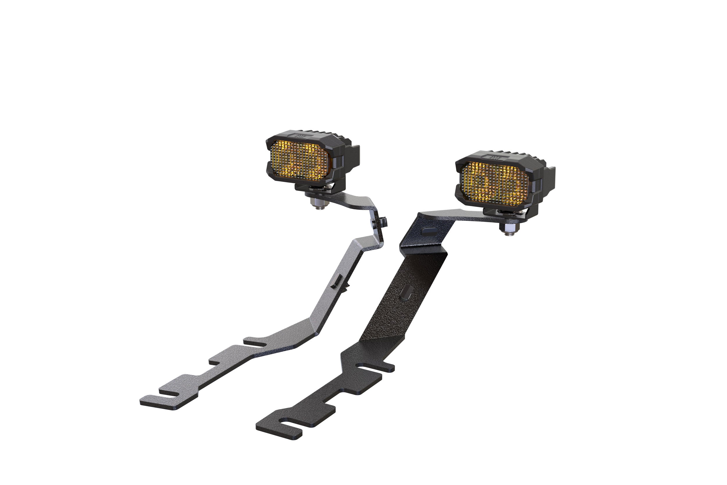 Morimoto 2Banger Ditch Light Kit: 19-24 Ram 1500 (NCS Yellow SAE Wide Beam)