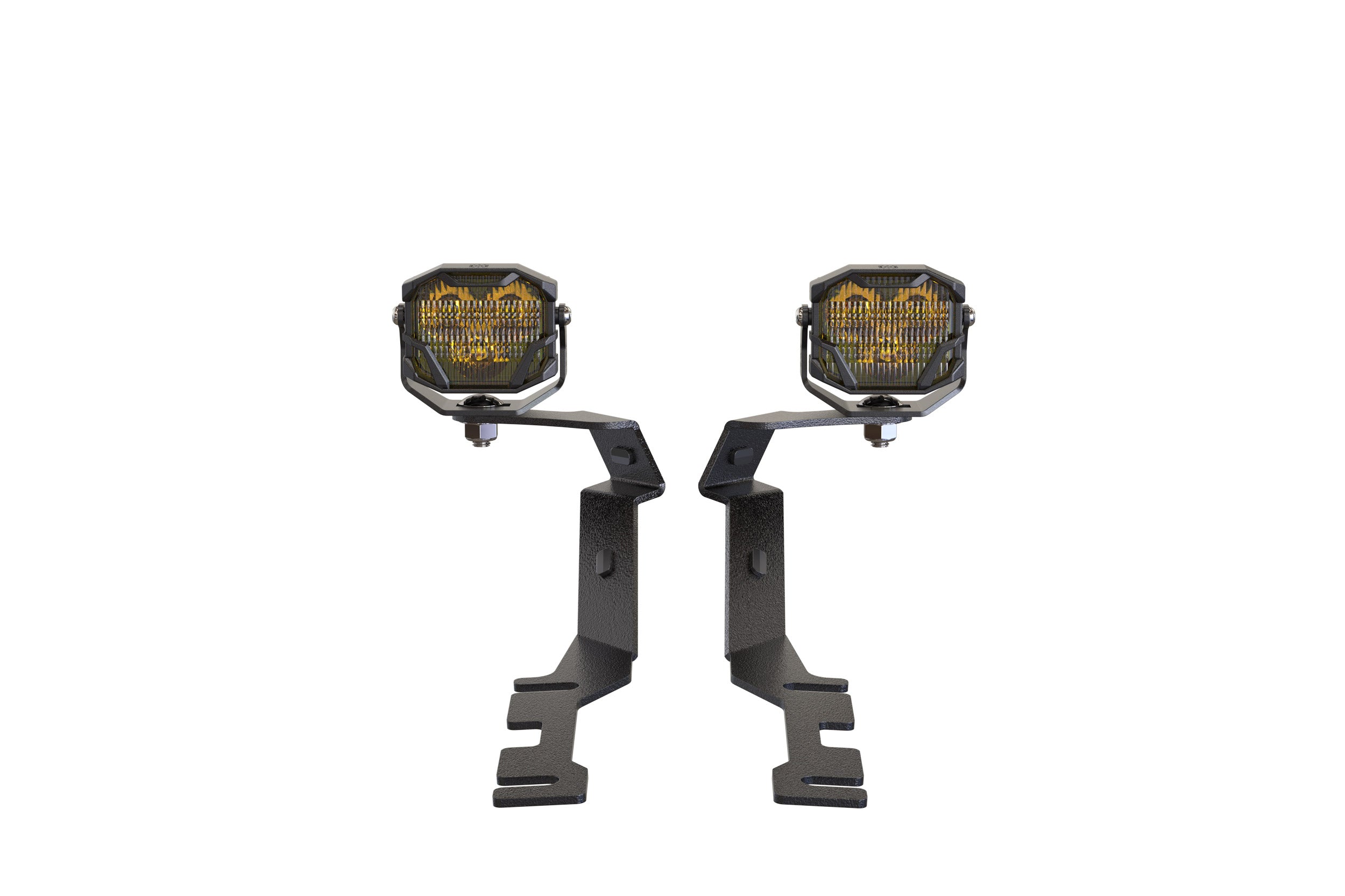 Morimoto 4Banger Ditch Light Kit: 19-24 Ram 1500 (HXB Yellow SAE Wide Beam)