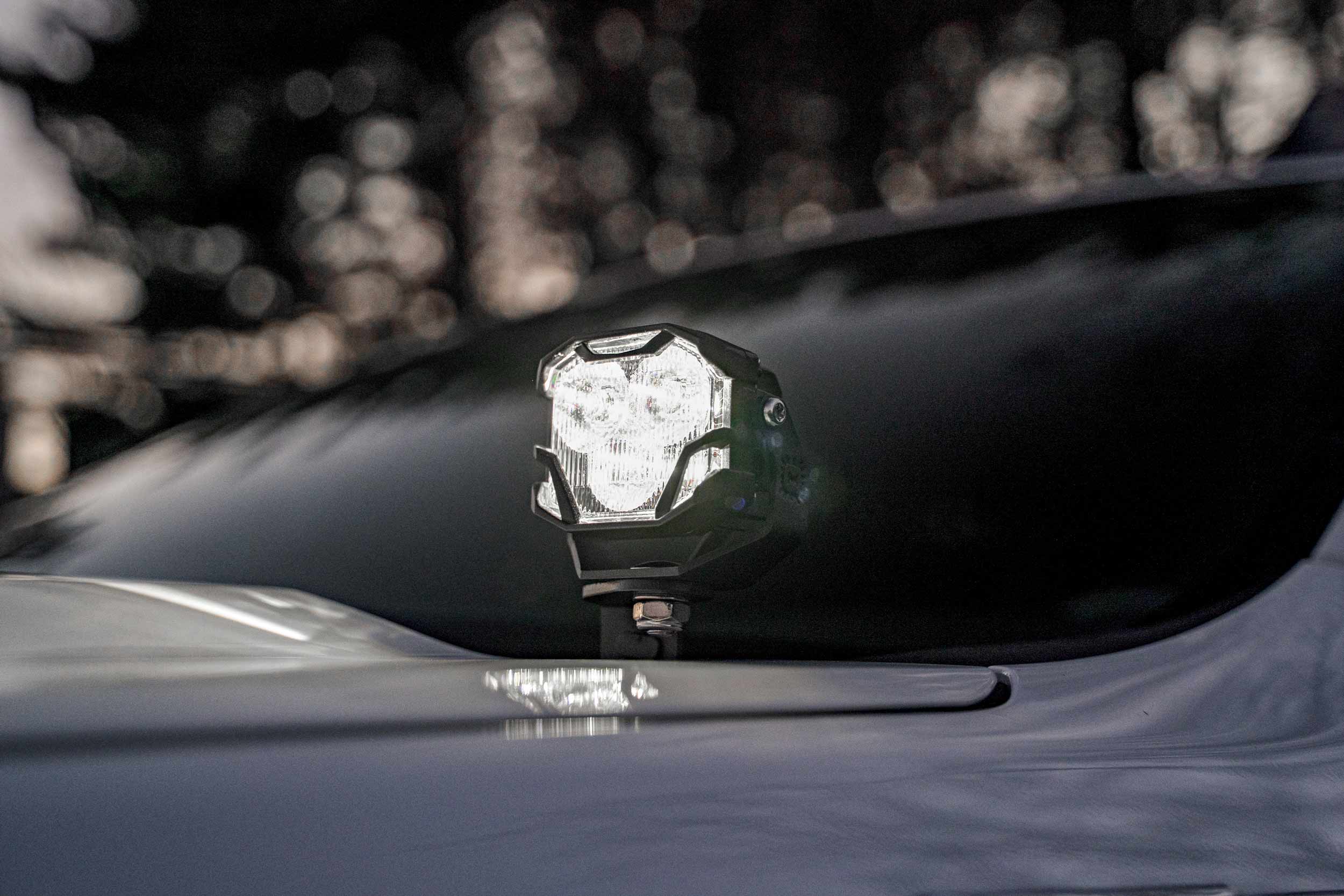 Morimoto 4Banger Ditch Light Kit: 19-24 Silverado 1500 (NCS White Flood Beam)