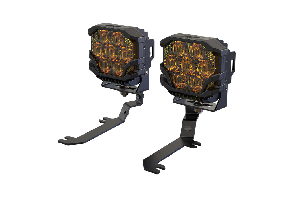 Morimoto BigBanger Ditch Light Kit: 19-24 Silverado 1500 (NCS Yellow Combo Beam)