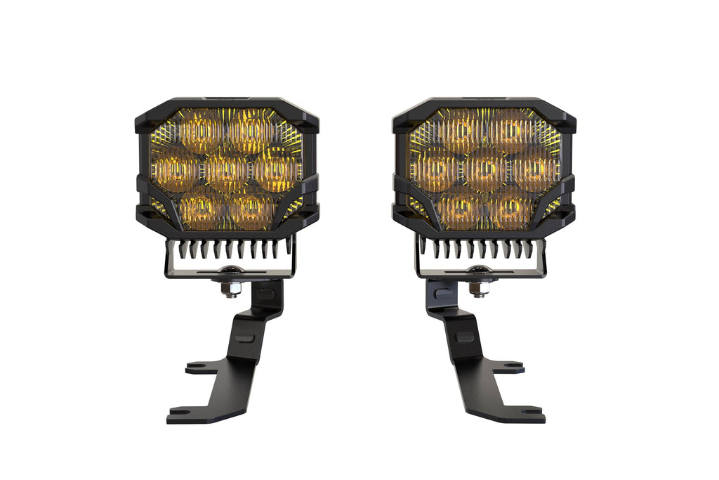 Morimoto BigBanger Ditch Light Kit: 19-24 Silverado 1500 (NCS Yellow Combo Beam)